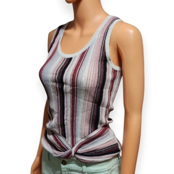 INC International Concepts Multicolor Striped Tank Top. Size M. - Picture 5 of 9